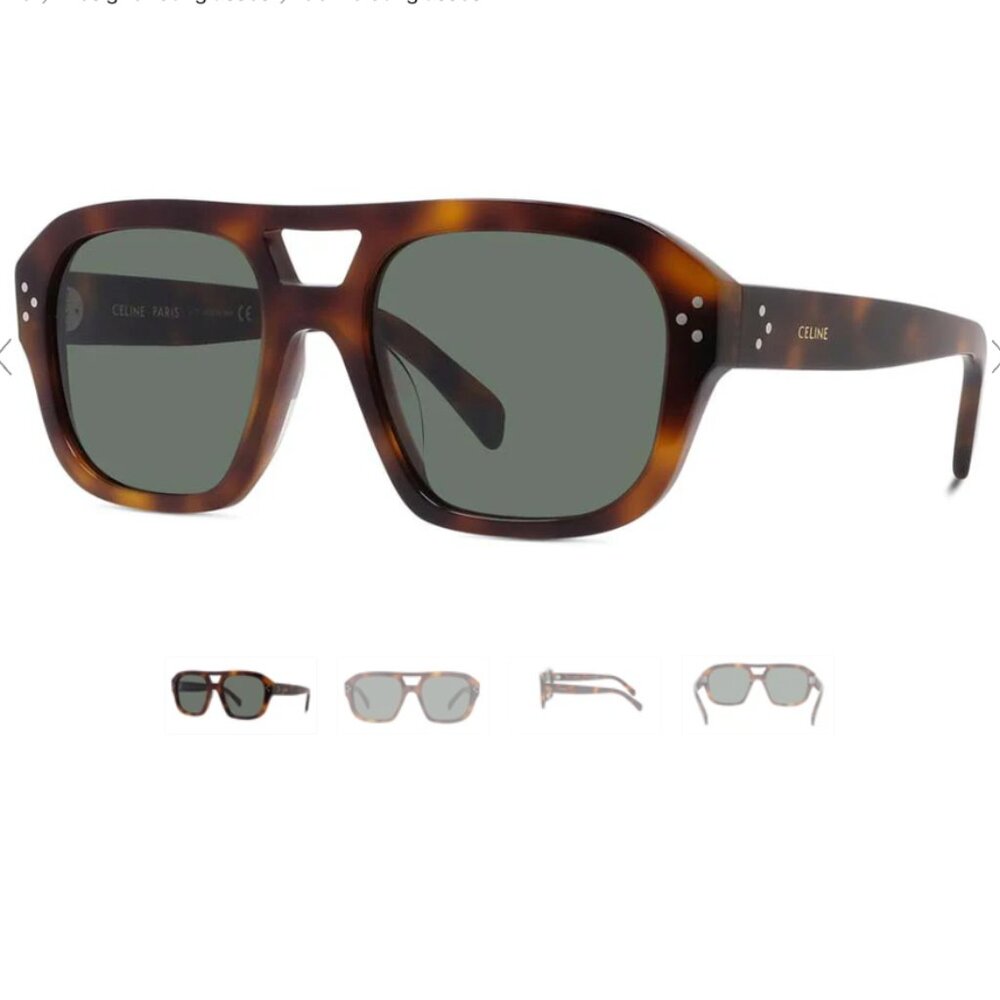 Celine CL40205U Aviator Sunglasses Havana (Originally $440, Sold Out)